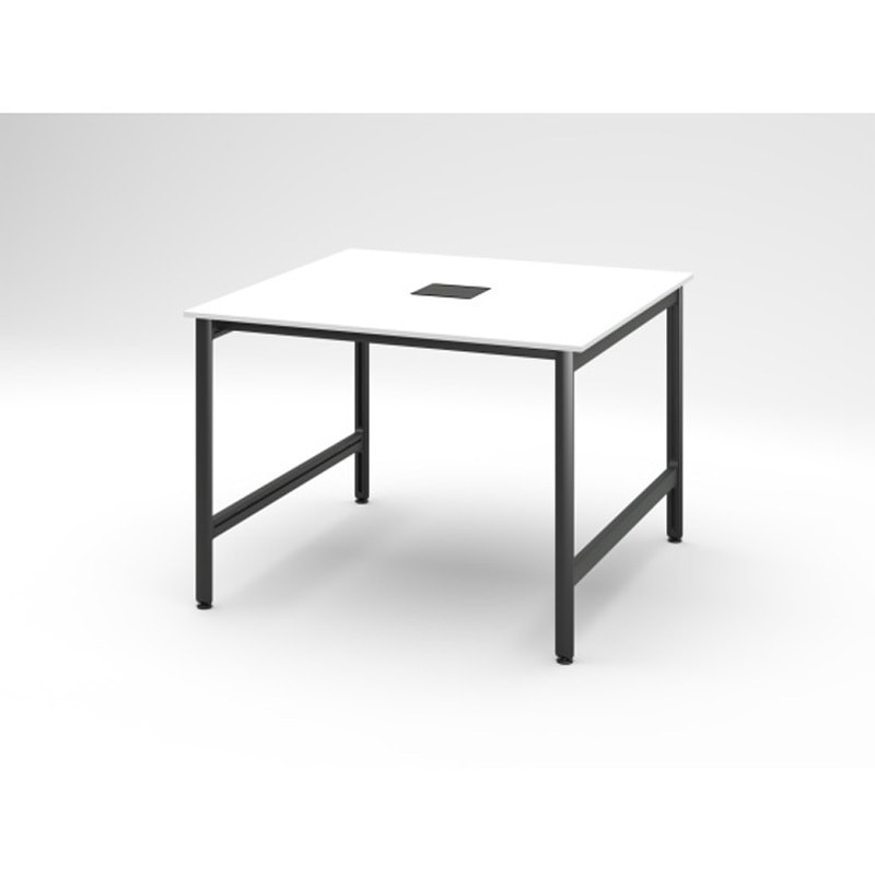 JL-1414GEGST1W9 ハイライン グループテーブル 天板カラーS W1400×D1400<配送時組立サービス付> イトーキ メラミン化粧板 ブラック 高さ1000mm  JL-1414GEGST1W9