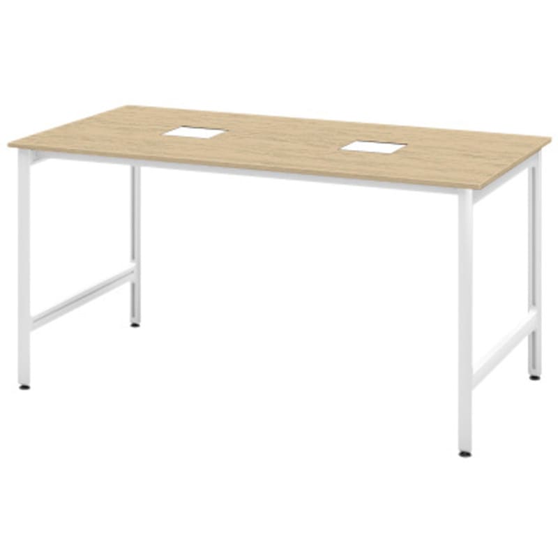 JL-2010GEGSW992 ハイライン グループテーブル 天板カラーS W2000×D1000<配送時組立サービス付> イトーキ メラミン化粧板 ホワイト   JL-2010GEGSW992