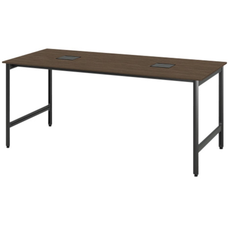 JL-2410GEGST182 ハイライン グループテーブル 天板カラーS W2400×D1000<配送時組立サービス付> イトーキ メラミン化粧板 ブラック   JL-2410GEGST182