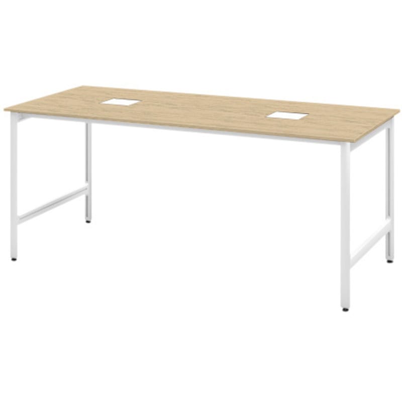 JL-2410GEGSW992 ハイライン グループテーブル 天板カラーS W2400×D1000<配送時組立サービス付> イトーキ メラミン化粧板 ホワイト   JL-2410GEGSW992