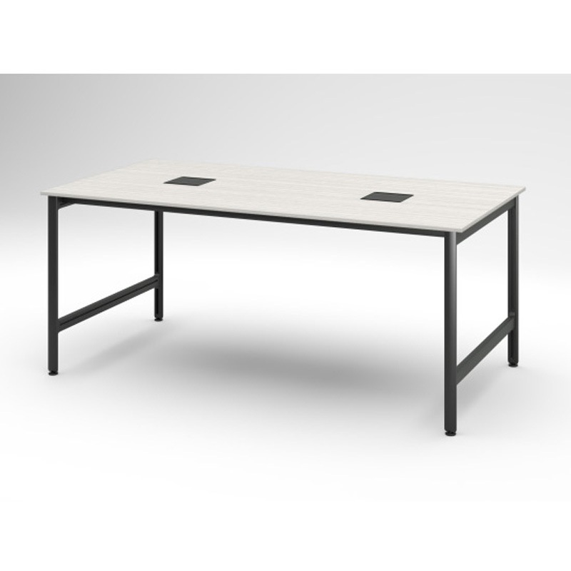 JL-2412GEGST161 ハイライン グループテーブル 天板カラーS W2400×D1200<配送時組立サービス付> イトーキ メラミン化粧板 ブラック 高さ1000mm  JL-2412GEGST161