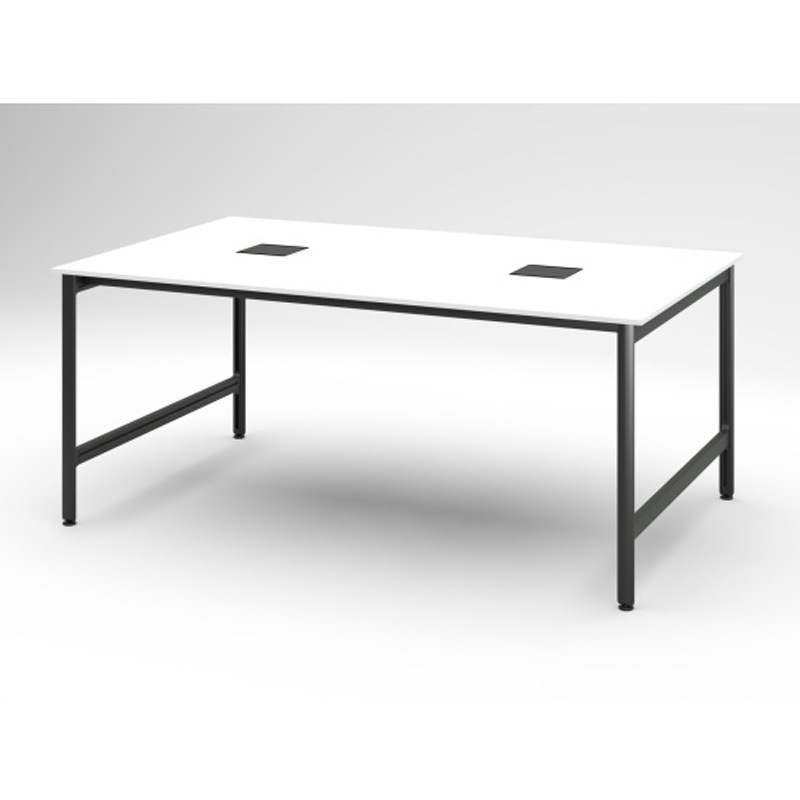 JL-2414GEGST1W9 ハイライン グループテーブル 天板カラーS W2400×D1400<配送時組立サービス付> イトーキ メラミン化粧板 ブラック 高さ1000mm  JL-2414GEGST1W9