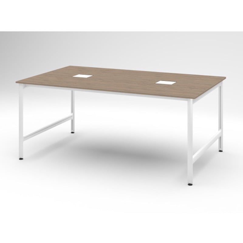 JL-2414GEGSW971 ハイライン グループテーブル 天板カラーS W2400×D1400<配送時組立サービス付> イトーキ メラミン化粧板 ホワイト 高さ1000mm  JL-2414GEGSW971 139,900円