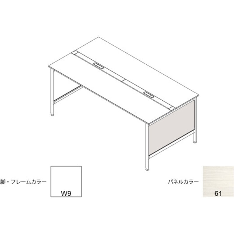 JLA-09LSBS-W961 ハイライン 幕板 サイド用ロング 両面用 D900用 木目S<配送時組立サービス付> イトーキ 高さ615mm幅806mm奥行22mm  JLA-09LSBS-W961