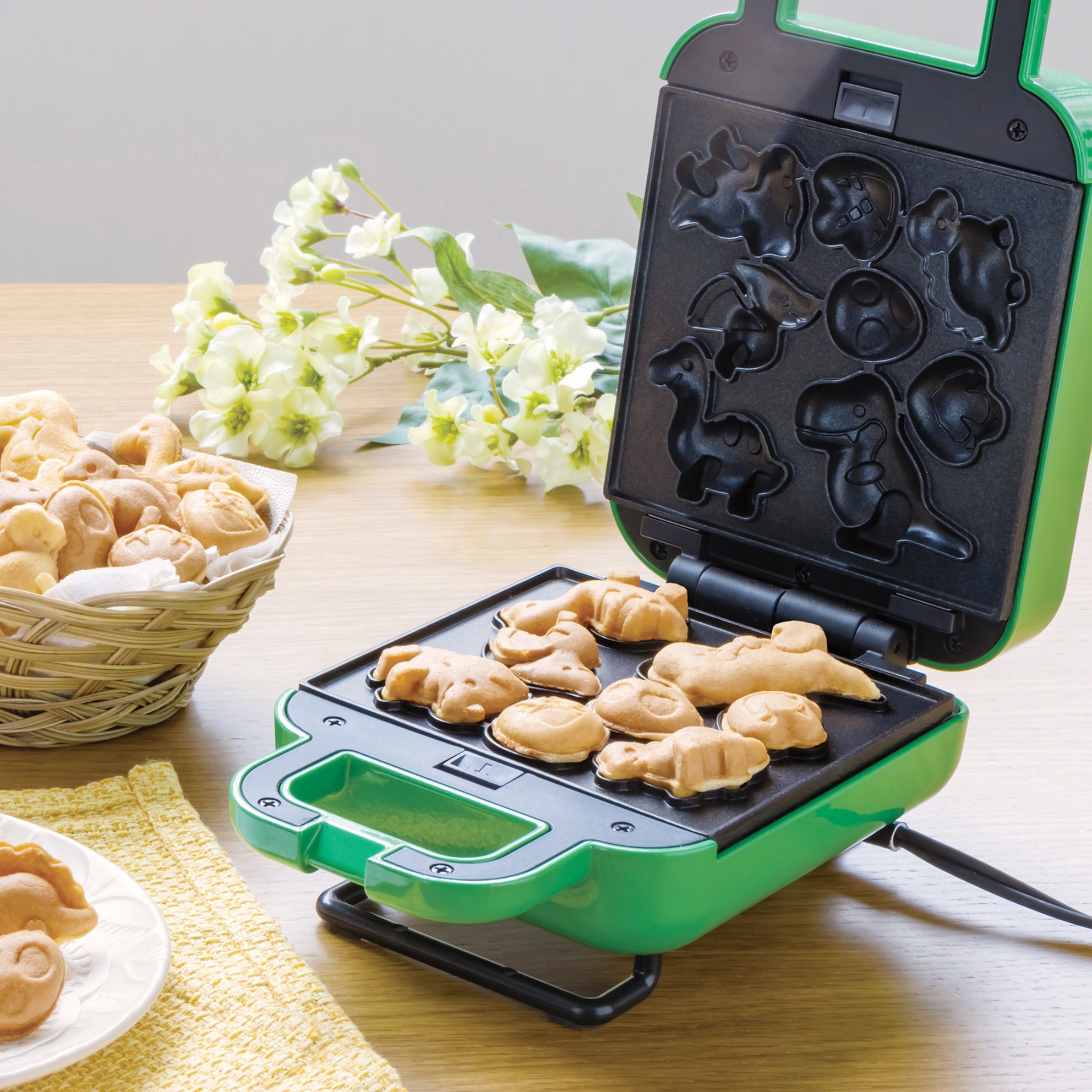 S01HS-015GN ベビーカステラメーカーきょうりゅう 1台 ピーナッツ