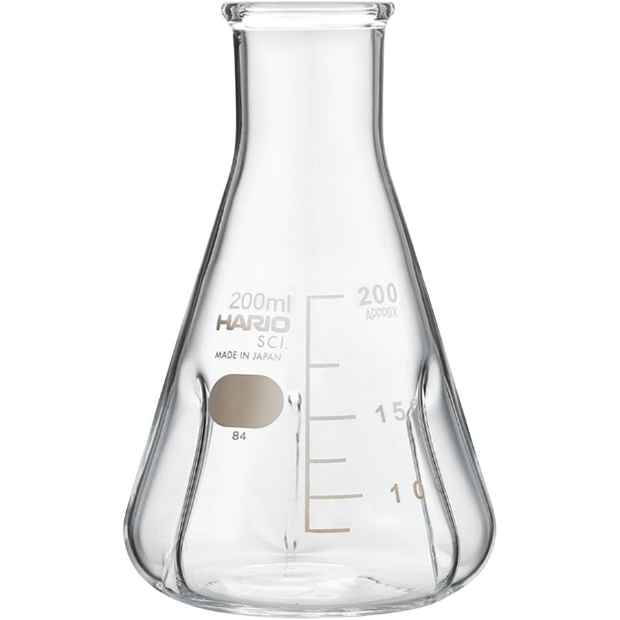 BSF-200-SCI バッフル付き三角フラスコ BSFシリーズ HARIO 200mL   BSF-200-SCI