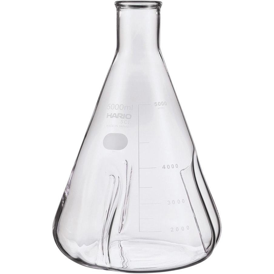 BSF-5L-SCI バッフル付き三角フラスコ BSFシリーズ HARIO 5000mL   BSF-5L-SCI