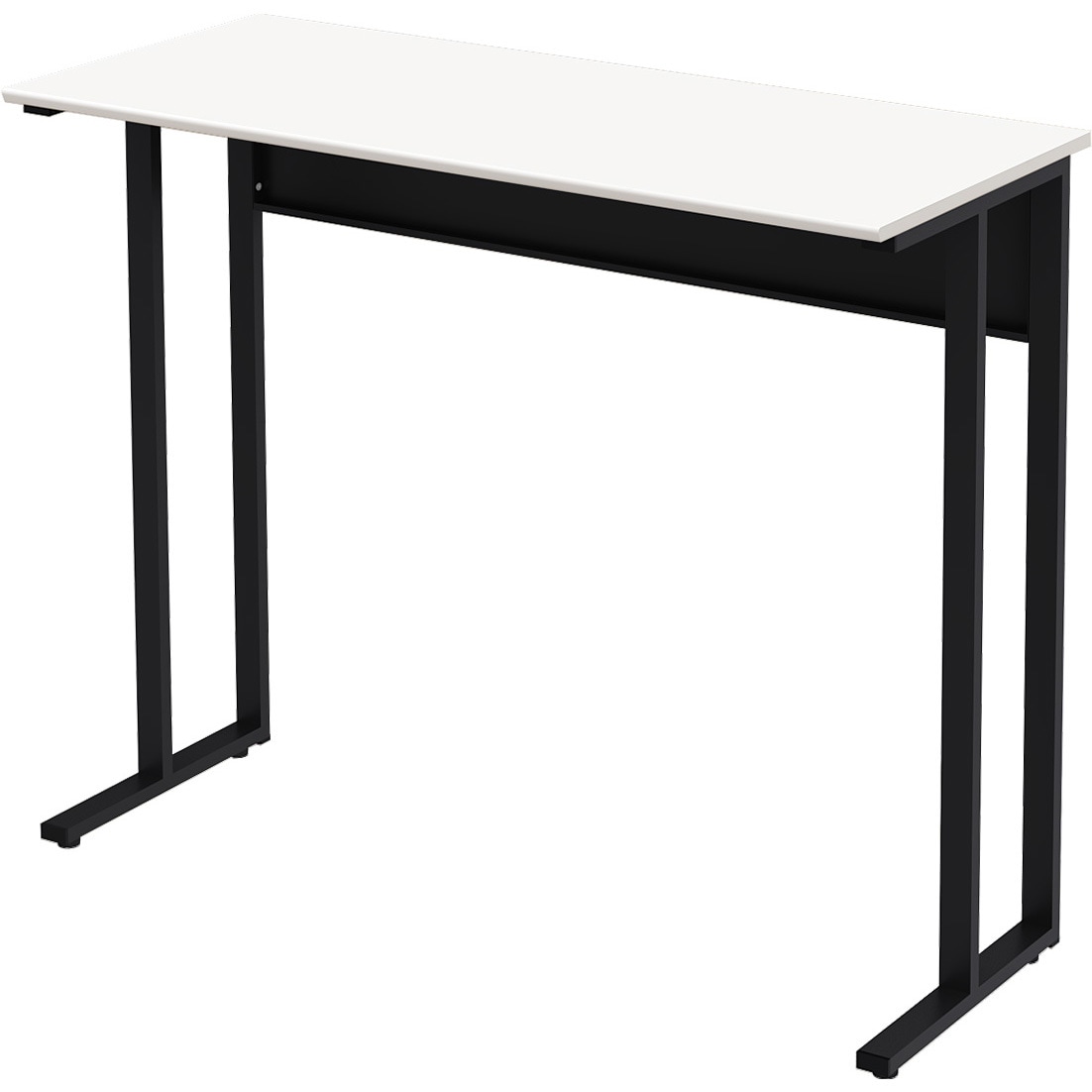 NWDH-1250-WHBK コンパクトデスク1200ハイタイプ Y2K 引出しあり 高さ1000mm奥行500mm  NWDH-1250-WHBK