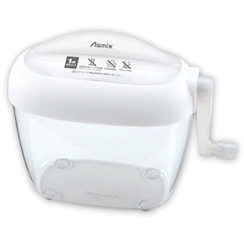 【専用品】 Asmix シュレッダー ホワイト　ほぼ未使用 HS60W ハンドシュレッダー 1台 Asmix(アスカ) 【通販モノタロウ】