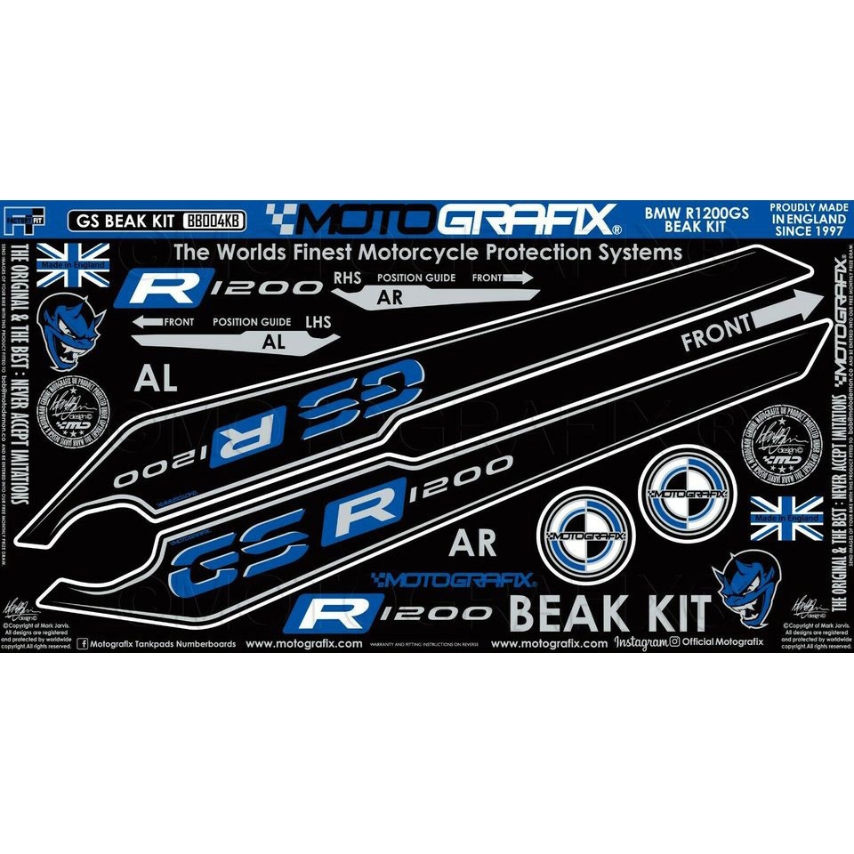 BB004KB BEAK PROTECTION KIT MOTO GRAFIX (モトグラフィックス) 適合車種BMW R1200GS(17/18)