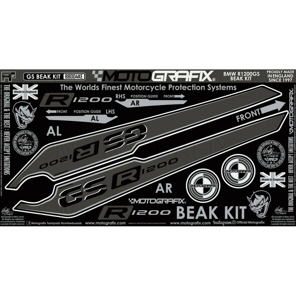 BB004KE BEAK PROTECTION KIT MOTO GRAFIX (モトグラフィックス) 適合車種BMW R1200GS(17/18)