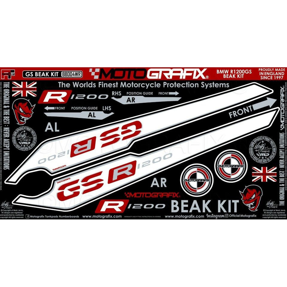 BB004WR BEAK PROTECTION KIT MOTO GRAFIX (モトグラフィックス) 適合車種BMW R1200GS(17/18)