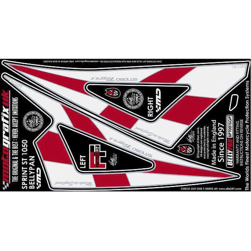 BPT001SGP BODY PAD MOTO GRAFIX (モトグラフィックス) 適合車種TRIUMPH SPRINT ST(05-09)