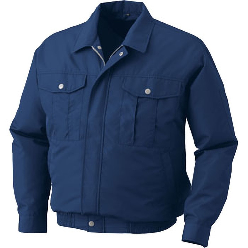 KU90540C14S1 空調服(R) 長袖ブルゾン KU90540 空調服 服のみ ダークブルー色 混率(%):エアコンテック(ポリエステル100) サイズS