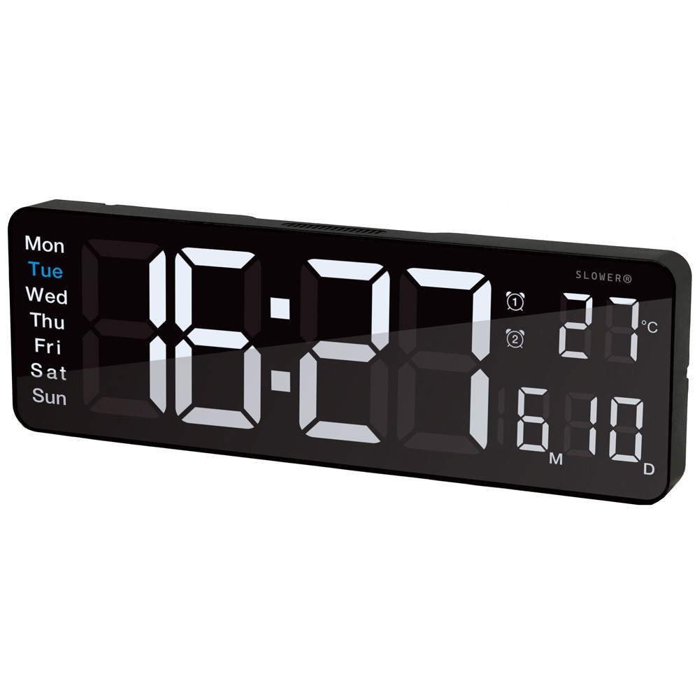 SLW367 LEDクロック リコ SLOWER アラーム2種類