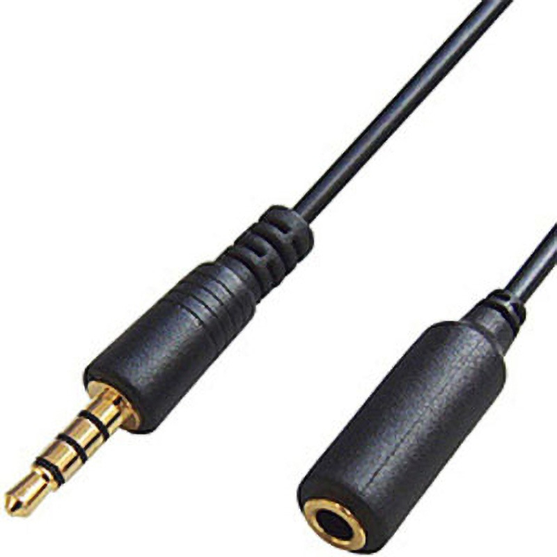 FCAS427EN50 3.5mm4極 ステレオミニ延長ケーブル 1個 フジパーツ