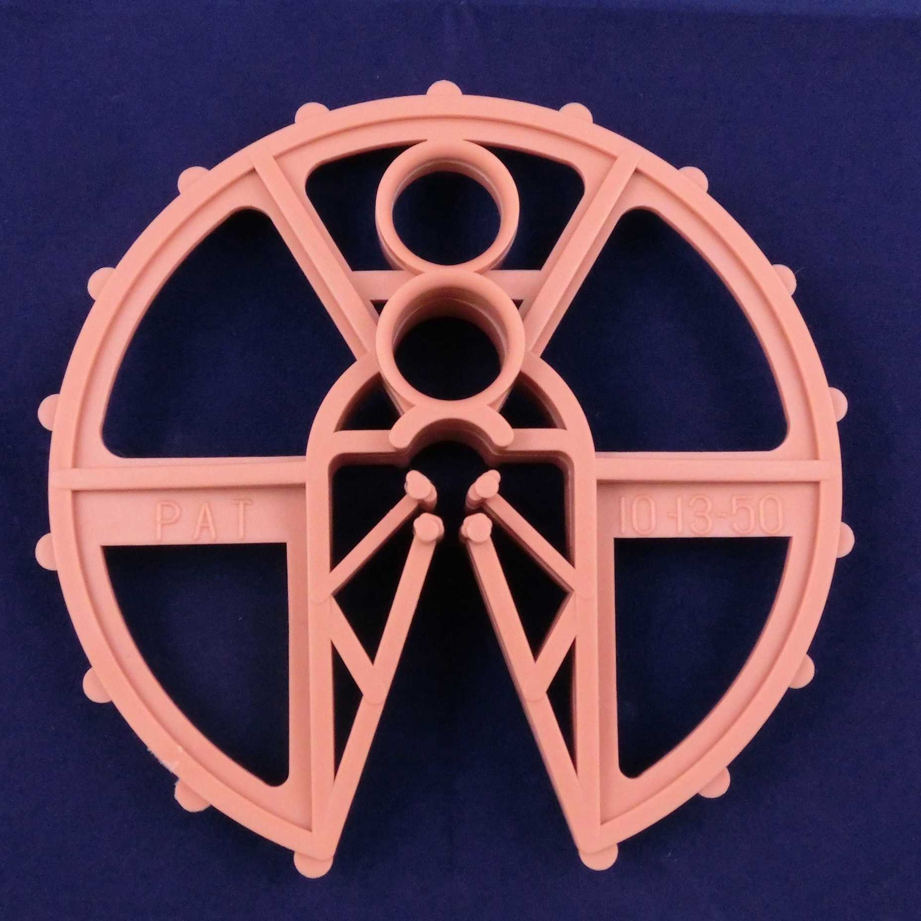 D10-13×50 茶 ポリドーナツ(プラスチック)カラー アートスペース D10-13×50サイズ 1袋(300個)