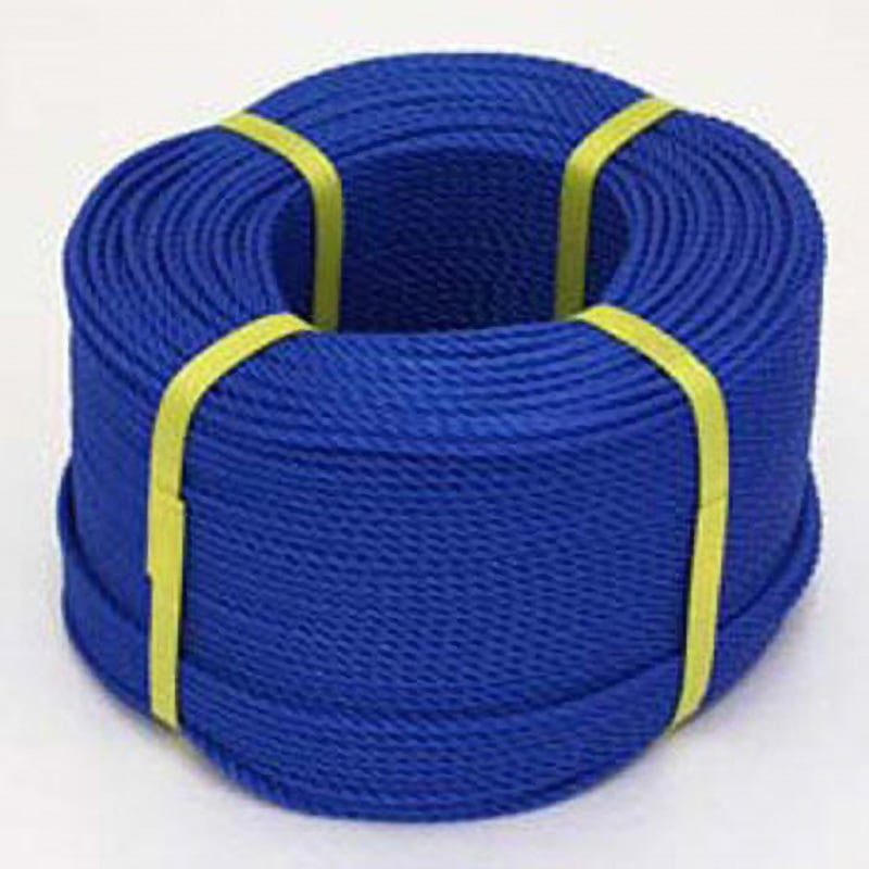 10mm×200m ポリエチレンロープ ブルー 近江屋ロープ 太さ10mm