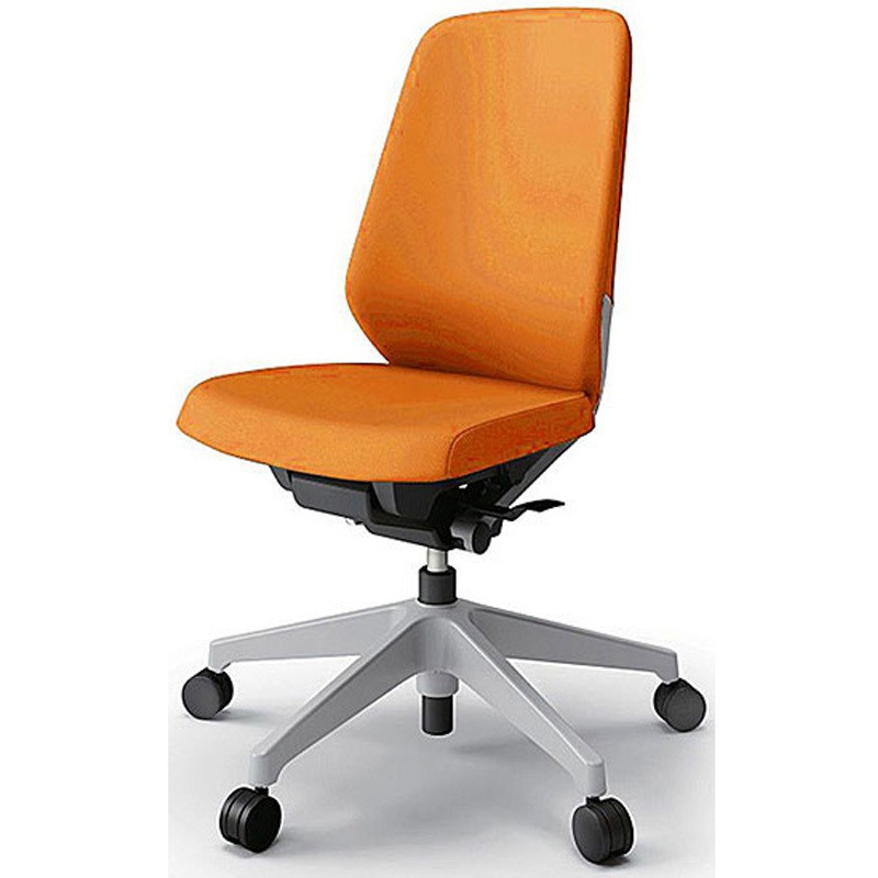 KJ-110PV-GND3 ノートチェア プレーンクロスバック 肘無 ハイバック ランバーサポート付 ナイロンキャスター＜配送時組立サービス付＞ 1台 イトーキ 【通販モノタロウ】