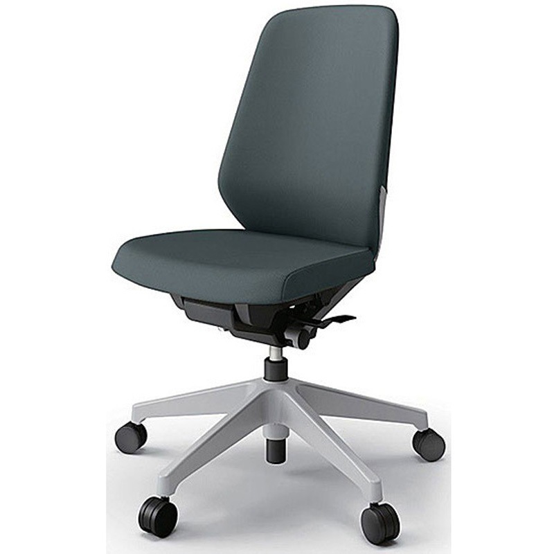 KJ-110PV-GNW2 ノートチェア プレーンクロスバック 肘無 ハイバック ランバーサポート付 ナイロンキャスター＜配送時組立サービス付＞ 1台 イトーキ 【通販モノタロウ】