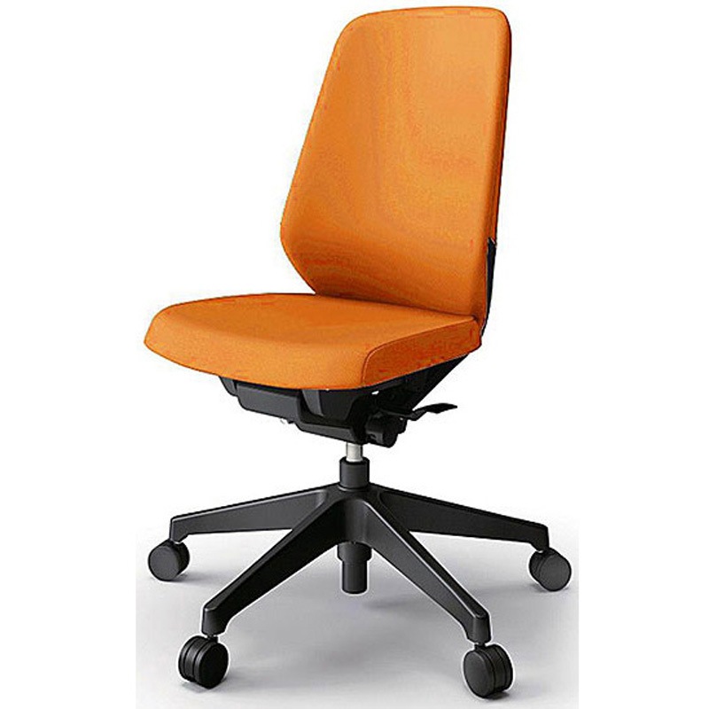 KJ-110PV-T1D3 ノートチェア プレーンクロスバック 肘無 ハイバック ランバーサポート付 ナイロンキャスター＜配送時組立サービス付＞ 1台 イトーキ 【通販モノタロウ】