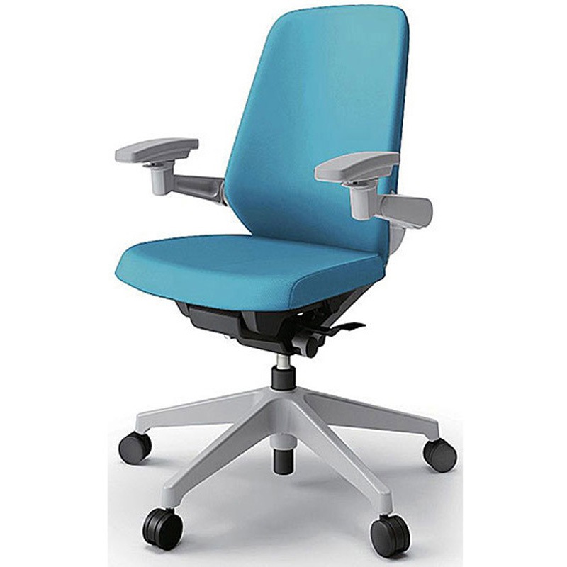 KJ-117PVM1GNA3 ノートチェア プレーンクロスバック 可動肘 ハイバック ランバーサポート付 ウレタンキャスター＜配送時組立サービス付＞ 1台 イトーキ 【通販モノタロウ】