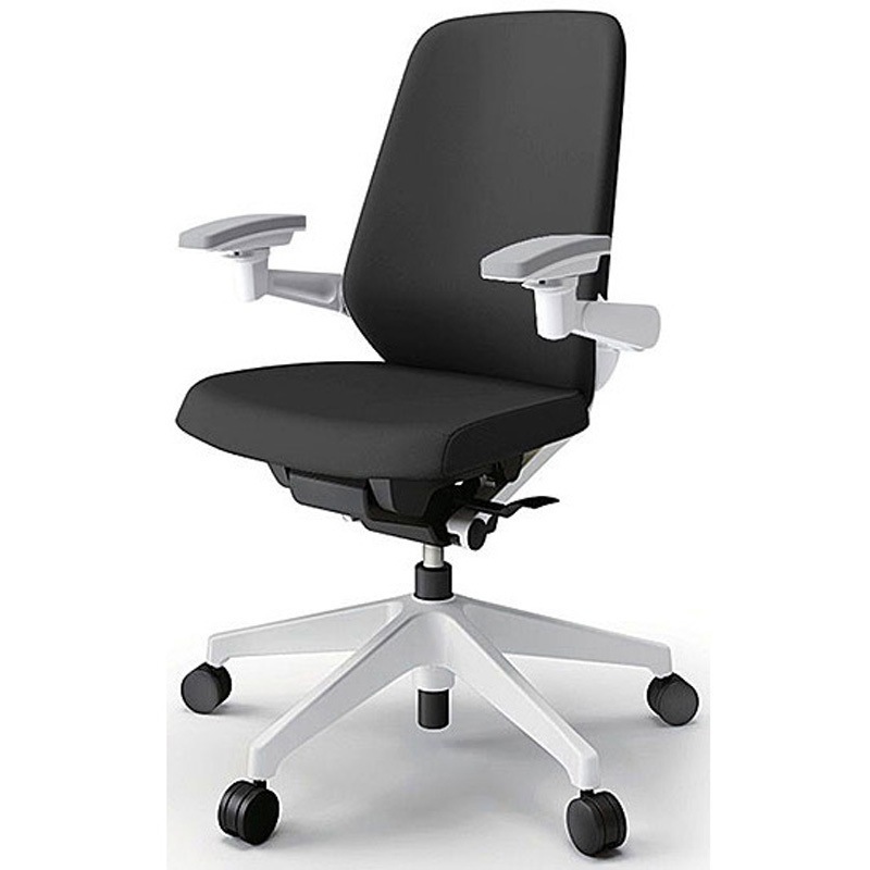 KJ-117PVM1W9T1 ノートチェア プレーンクロスバック 可動肘 ハイバック ランバーサポート付 ウレタンキャスター＜配送時組立サービス付＞ 1台 イトーキ 【通販モノタロウ】