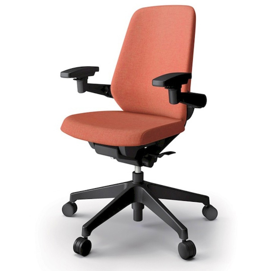 KJ-137SAM1T1D4 ノートチェア テクスチャードクロスバック 可動肘 ハイバック ランバーサポートなし ウレタンキャスター＜配送時組立サービス付＞ 1台 イトーキ 【通販モノタロウ】