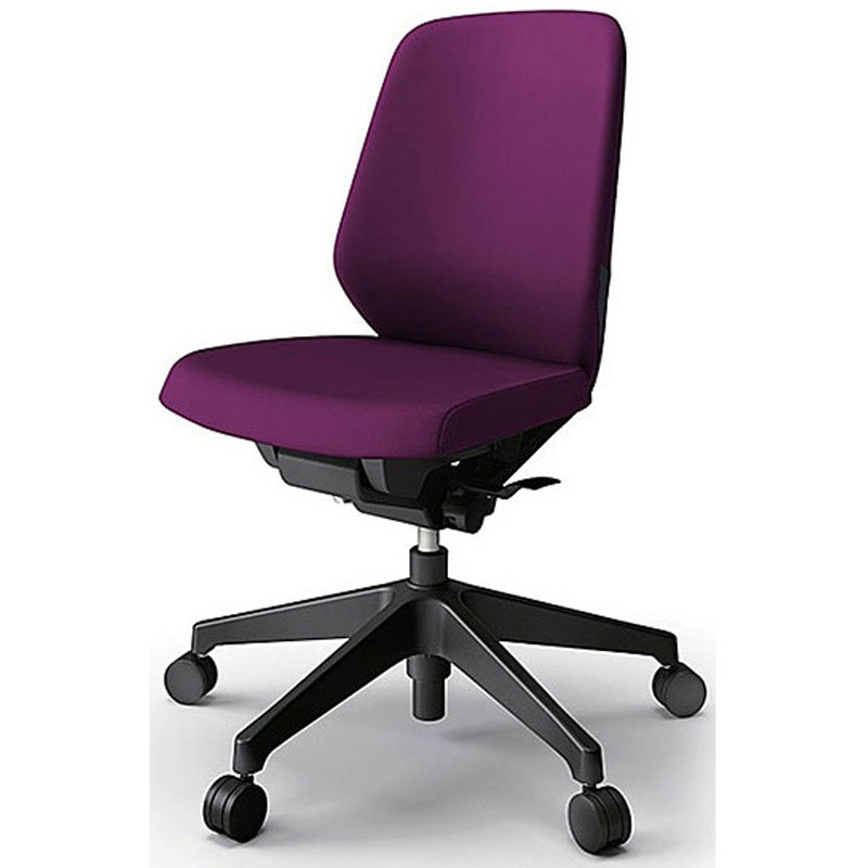 KJ-120PVM-T1X7 ノートチェア プレーンクロスバック 肘無 ローバック ランバーサポート付 ウレタンキャスター＜配送時組立サービス付＞ 1台 イトーキ 【通販モノタロウ】