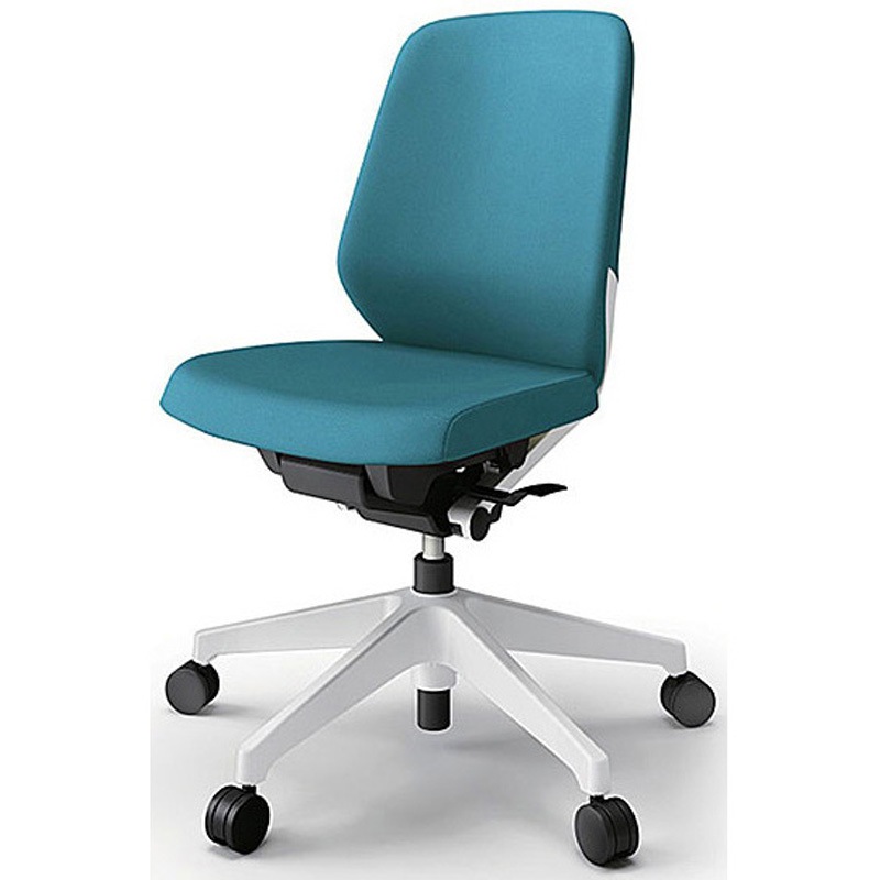 KJ-120PVM-W9A3 ノートチェア プレーンクロスバック 肘無 ローバック ランバーサポート付 ウレタンキャスター＜配送時組立サービス付＞ 1台 イトーキ 【通販モノタロウ】