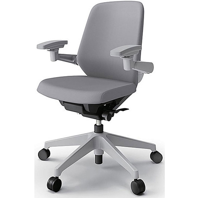 KJ-127PV1GNW6 ノートチェア プレーンクロスバック 可動肘 ローバック ランバーサポート付 ナイロンキャスター＜配送時組立サービス付＞ 1台 イトーキ 【通販モノタロウ】