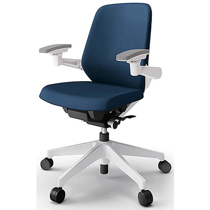 KJ-147PVM1W9B2 ノートチェア プレーンクロスバック 可動肘 ローバック ランバーサポートなし ウレタンキャスター＜配送時組立サービス付＞ 1台 イトーキ 【通販モノタロウ】