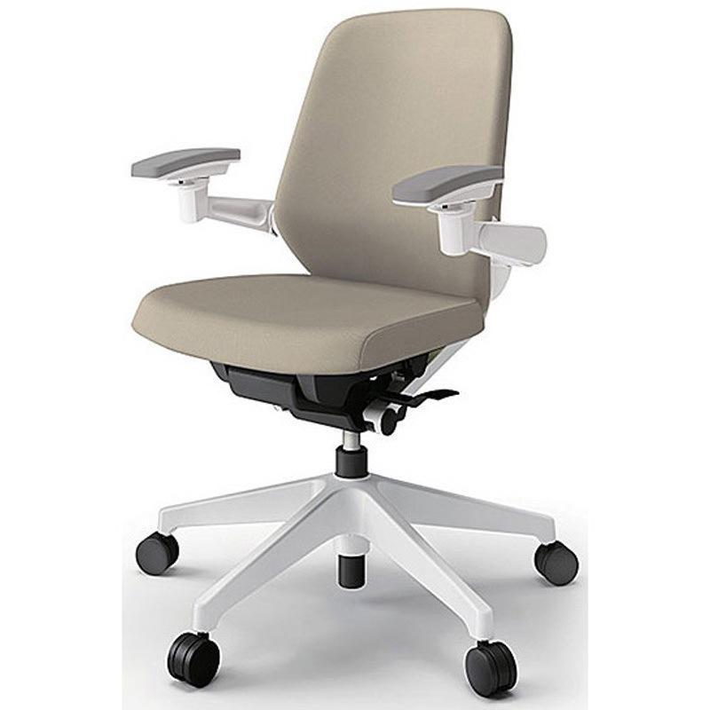 KJ-127PV1W9Y3 ノートチェア プレーンクロスバック 可動肘 ローバック ランバーサポート付 ナイロンキャスター＜配送時組立サービス付＞ 1台 イトーキ 【通販モノタロウ】