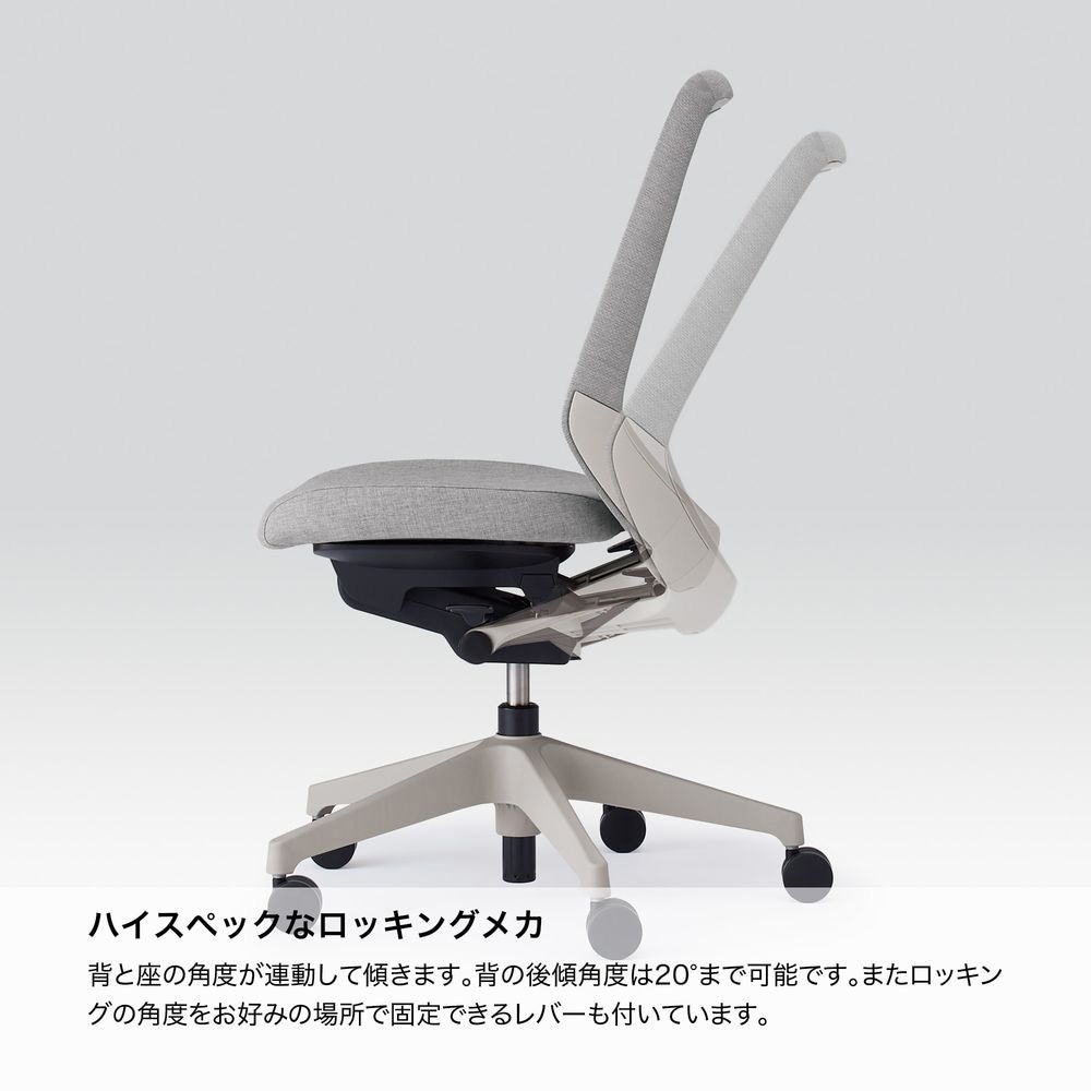 KJ-170JE-W9D4 ノートチェア テクスチャードメッシュバック 肘無 ハイバック ランバーサポートなし ナイロンキャスター＜配送時組立サービス付＞ 1台 イトーキ 【通販モノタロウ】