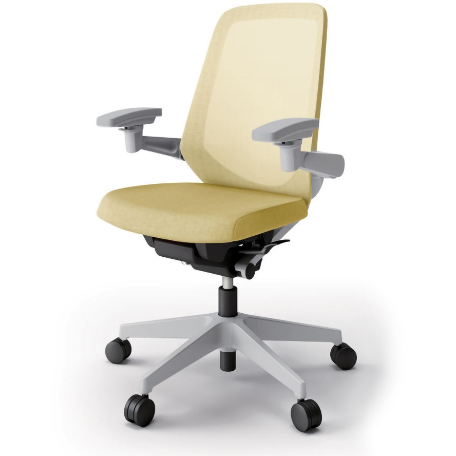 KJ-157JE2GNU6 ノートチェア テクスチャードメッシュバック 可動肘 ハイバック ランバーサポート付 ナイロンキャスター＜配送時組立サービス付＞ 1台 イトーキ 【通販モノタロウ】