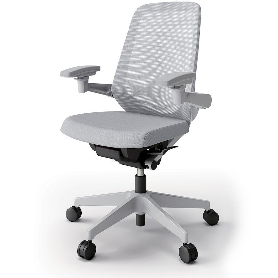 KJ-157JVM1GNW6 ノートチェア プレーンメッシュバック 可動肘 ハイバック ランバーサポート付 ウレタンキャスター＜配送時組立サービス付＞ 1台 イトーキ 【通販モノタロウ】