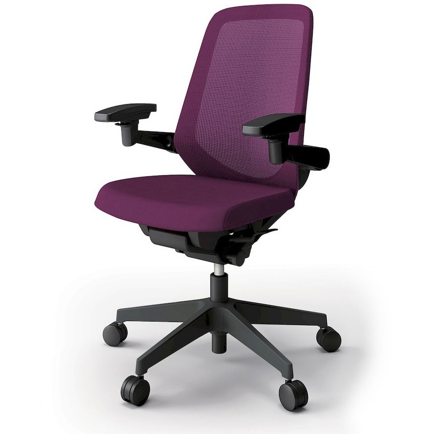 KJ-157JVM1T1X7 ノートチェア プレーンメッシュバック 可動肘 ハイバック ランバーサポート付 ウレタンキャスター＜配送時組立サービス付＞ 1台 イトーキ 【通販モノタロウ】