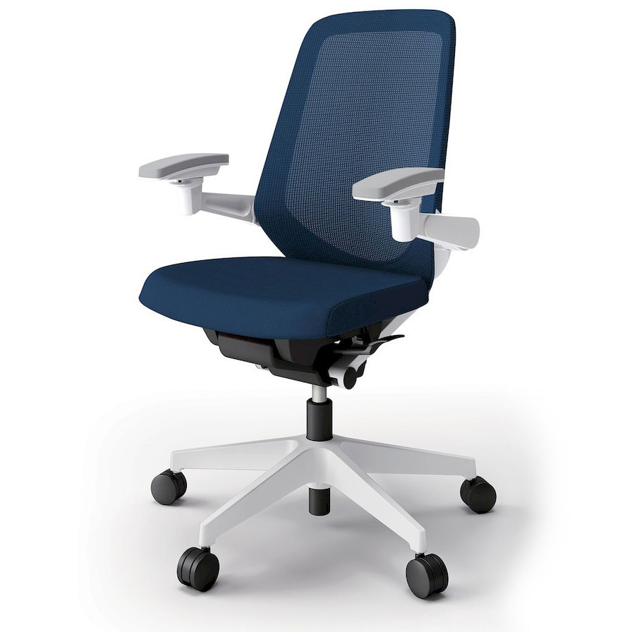 KJ-157JVM1W9B2 ノートチェア プレーンメッシュバック 可動肘 ハイバック ランバーサポート付 ウレタンキャスター＜配送時組立サービス付＞ 1台 イトーキ 【通販モノタロウ】