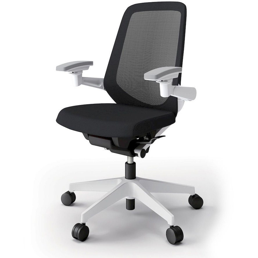 KJ-157JVM1W9T1 ノートチェア プレーンメッシュバック 可動肘 ハイバック ランバーサポート付 ウレタンキャスター＜配送時組立サービス付＞ 1台 イトーキ 【通販モノタロウ】