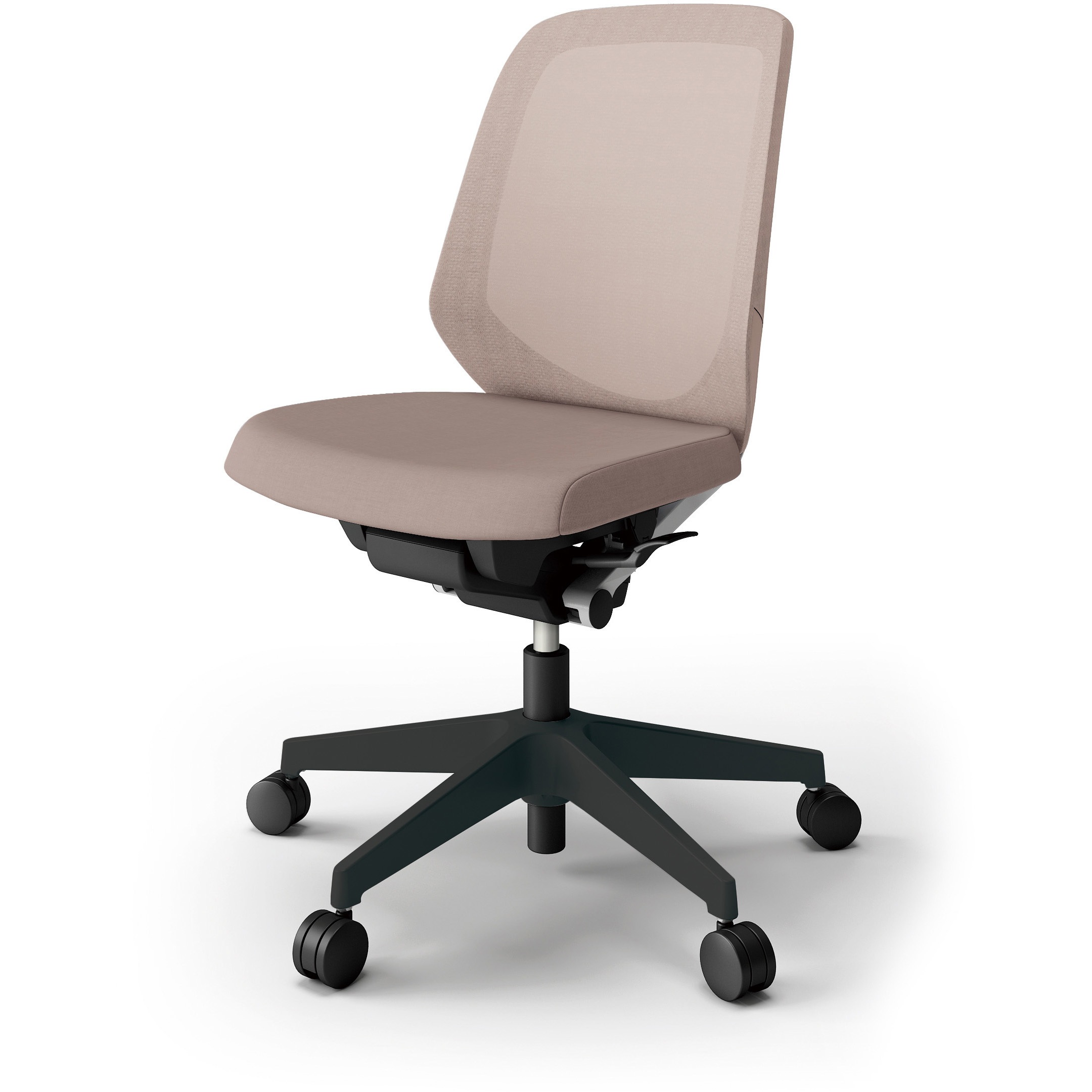 KJ-160JE-T1F6 ノートチェア テクスチャードメッシュバック 肘無 ローバック ランバーサポート付 ナイロンキャスター＜配送時組立サービス付＞ 1台 イトーキ 【通販モノタロウ】