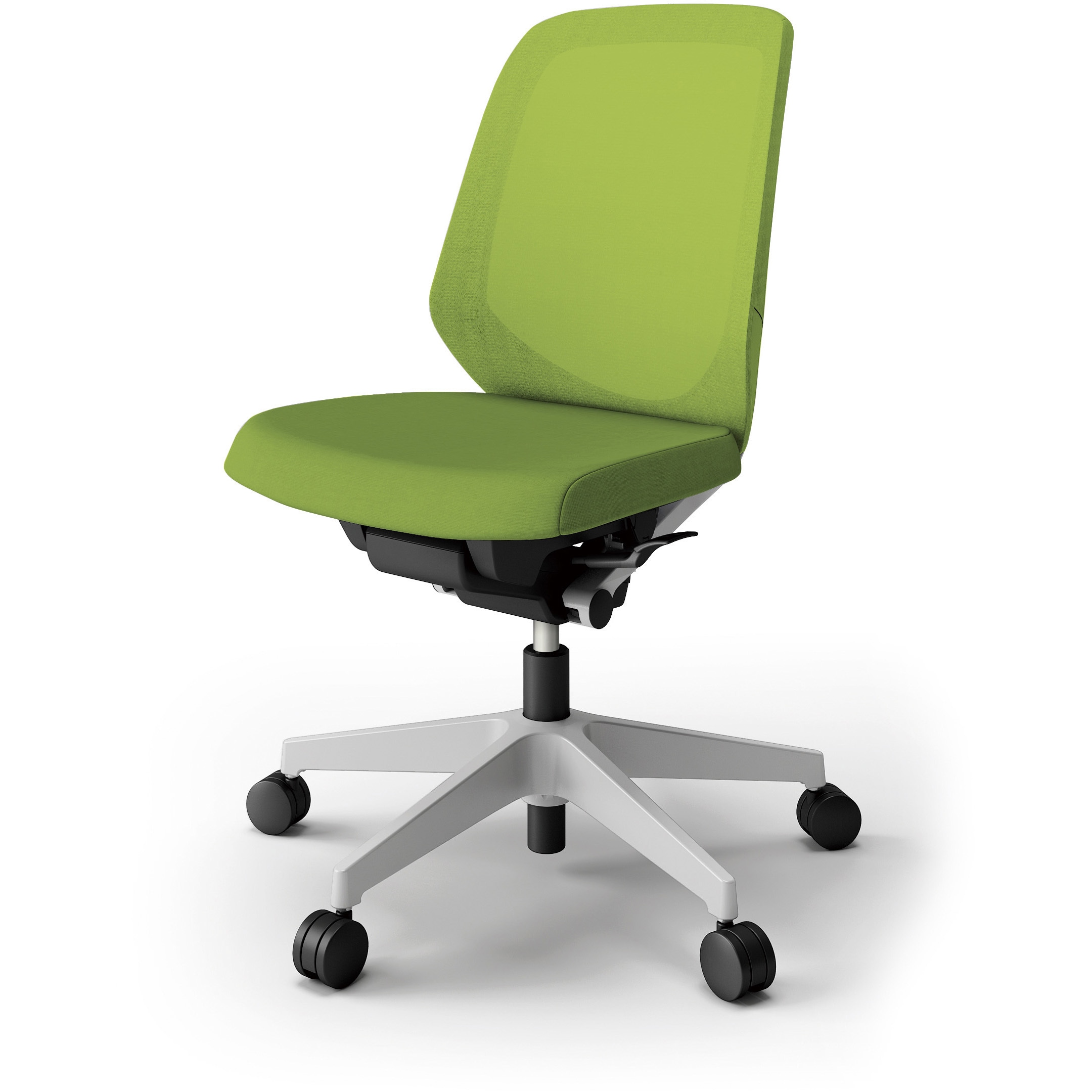 KJ-160JV-GNQ6 ノートチェア プレーンメッシュバック 肘無 ローバック ランバーサポート付 ナイロンキャスター＜配送時組立サービス付＞ 1台 イトーキ 【通販モノタロウ】