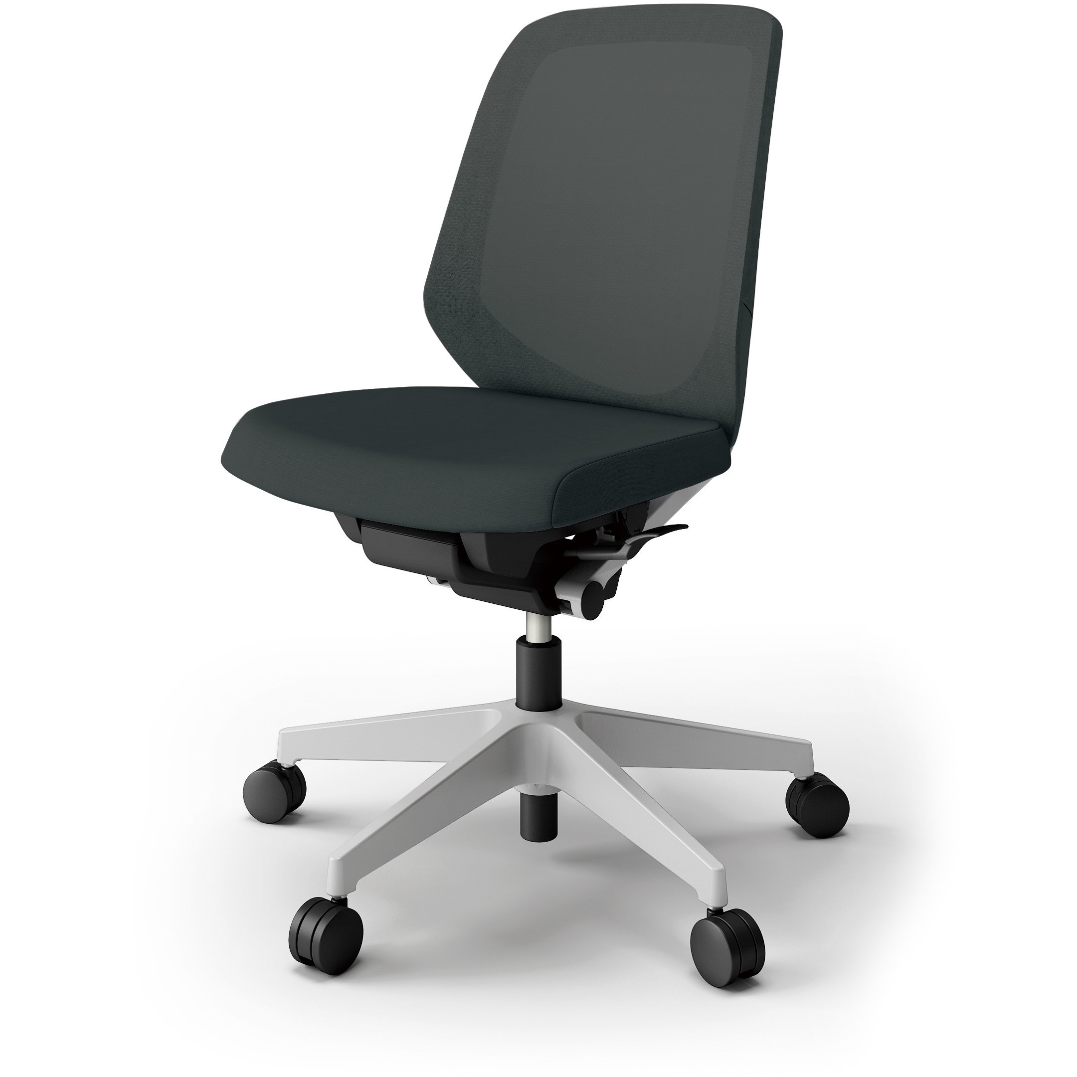 KJ-160JV-GNW2 ノートチェア プレーンメッシュバック 肘無 ローバック ランバーサポート付 ナイロンキャスター＜配送時組立サービス付＞ 1台 イトーキ 【通販モノタロウ】