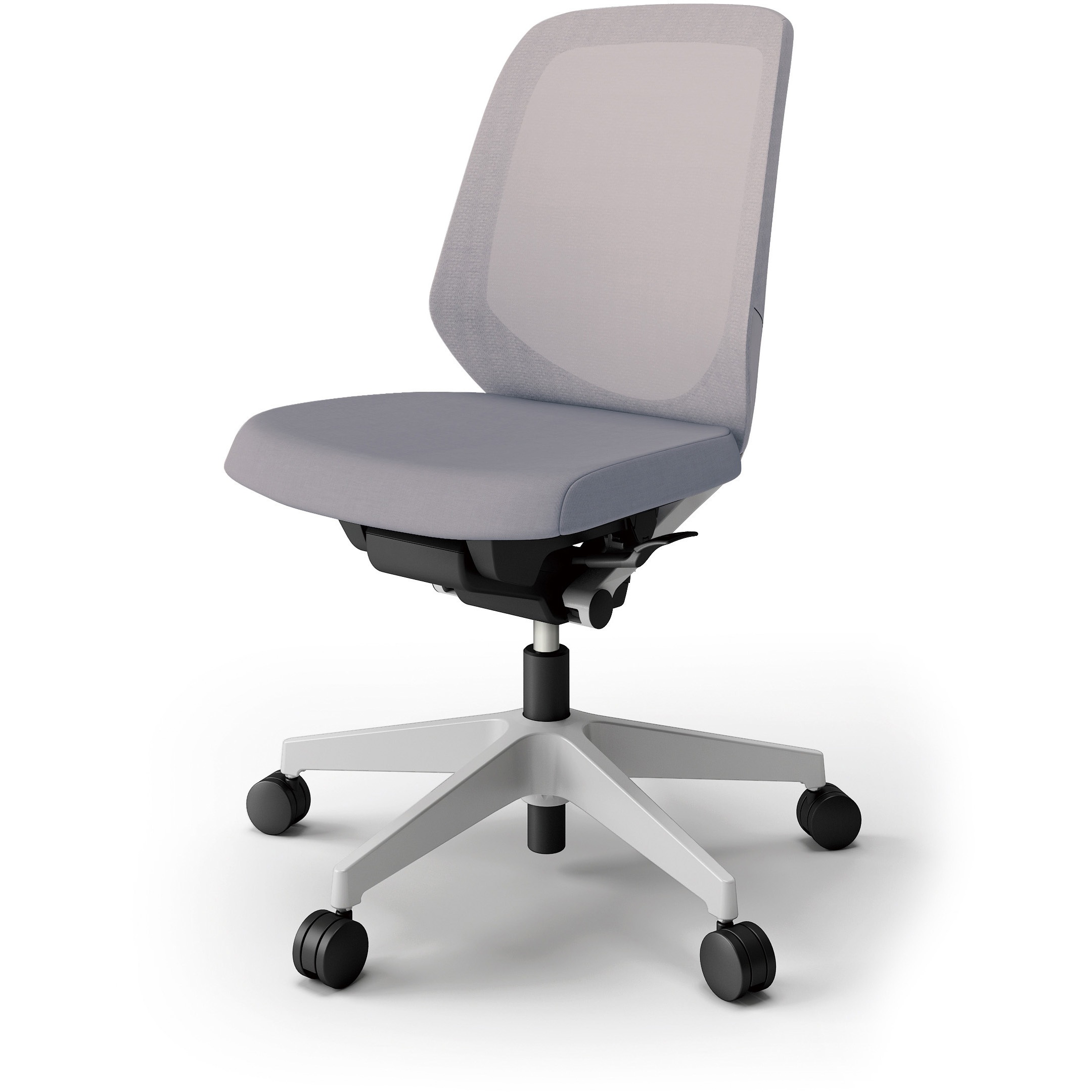 KJ-160JV-GNW6 ノートチェア プレーンメッシュバック 肘無 ローバック ランバーサポート付 ナイロンキャスター＜配送時組立サービス付＞ 1台 イトーキ 【通販モノタロウ】