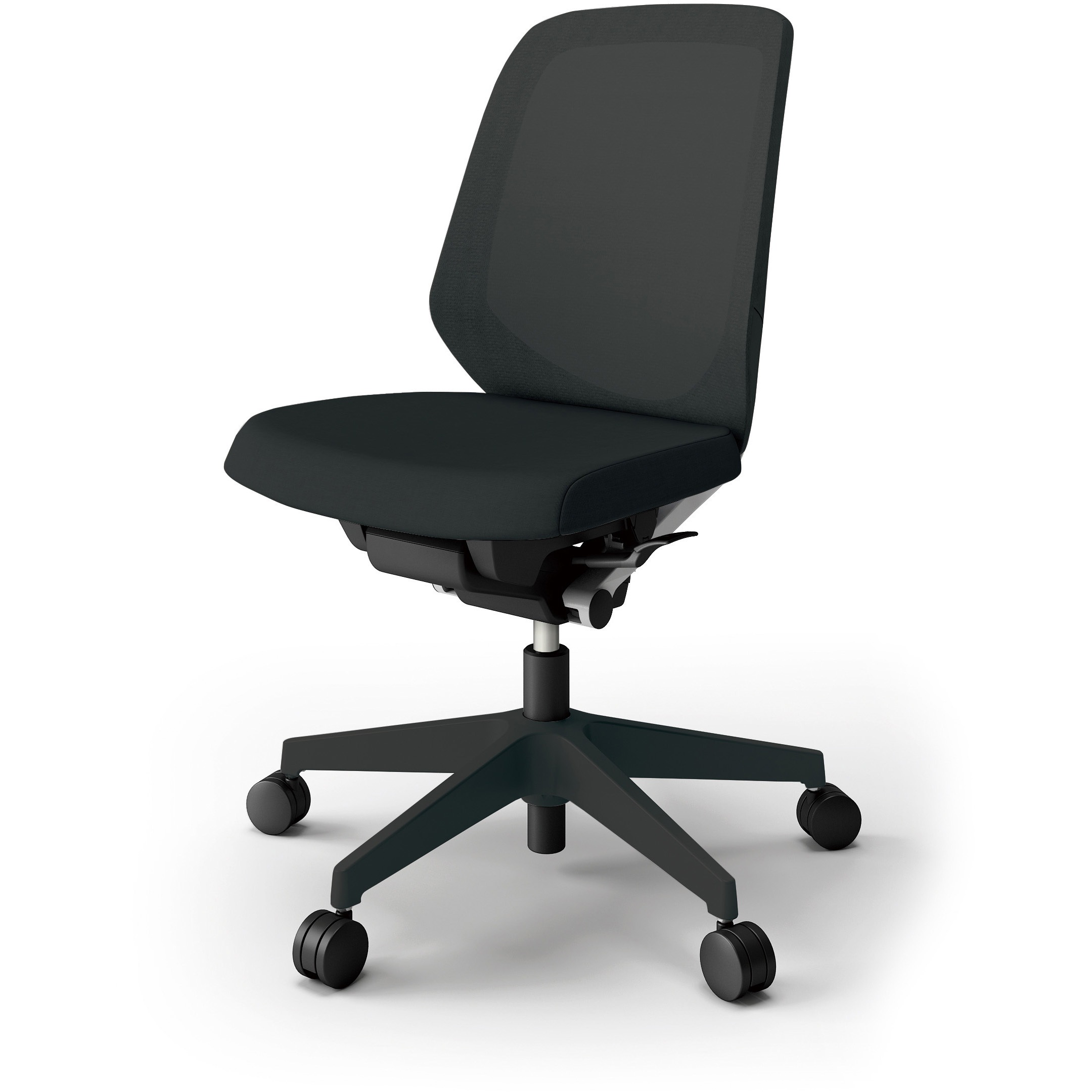 KJ-160JV-T1T1 ノートチェア プレーンメッシュバック 肘無 ローバック ランバーサポート付 ナイロンキャスター＜配送時組立サービス付＞ 1台 イトーキ 【通販モノタロウ】