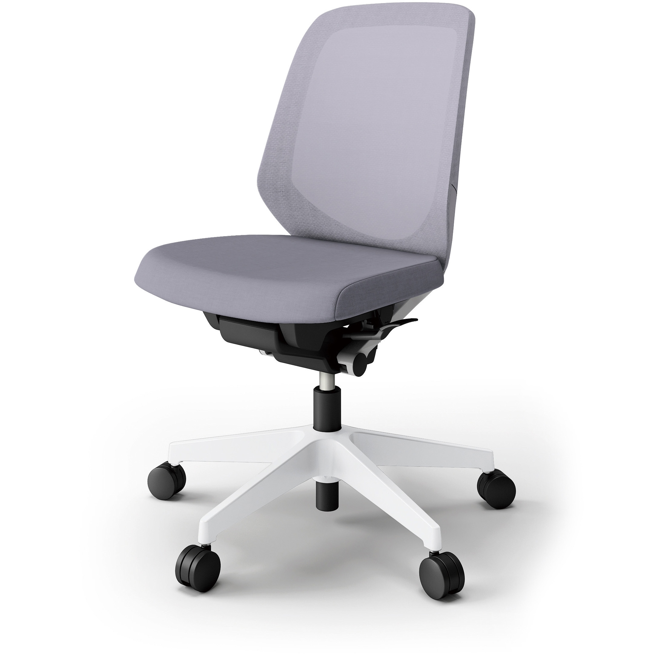 KJ-160JV-W9W6 ノートチェア プレーンメッシュバック 肘無 ローバック ランバーサポート付 ナイロンキャスター＜配送時組立サービス付＞ 1台 イトーキ 【通販モノタロウ】