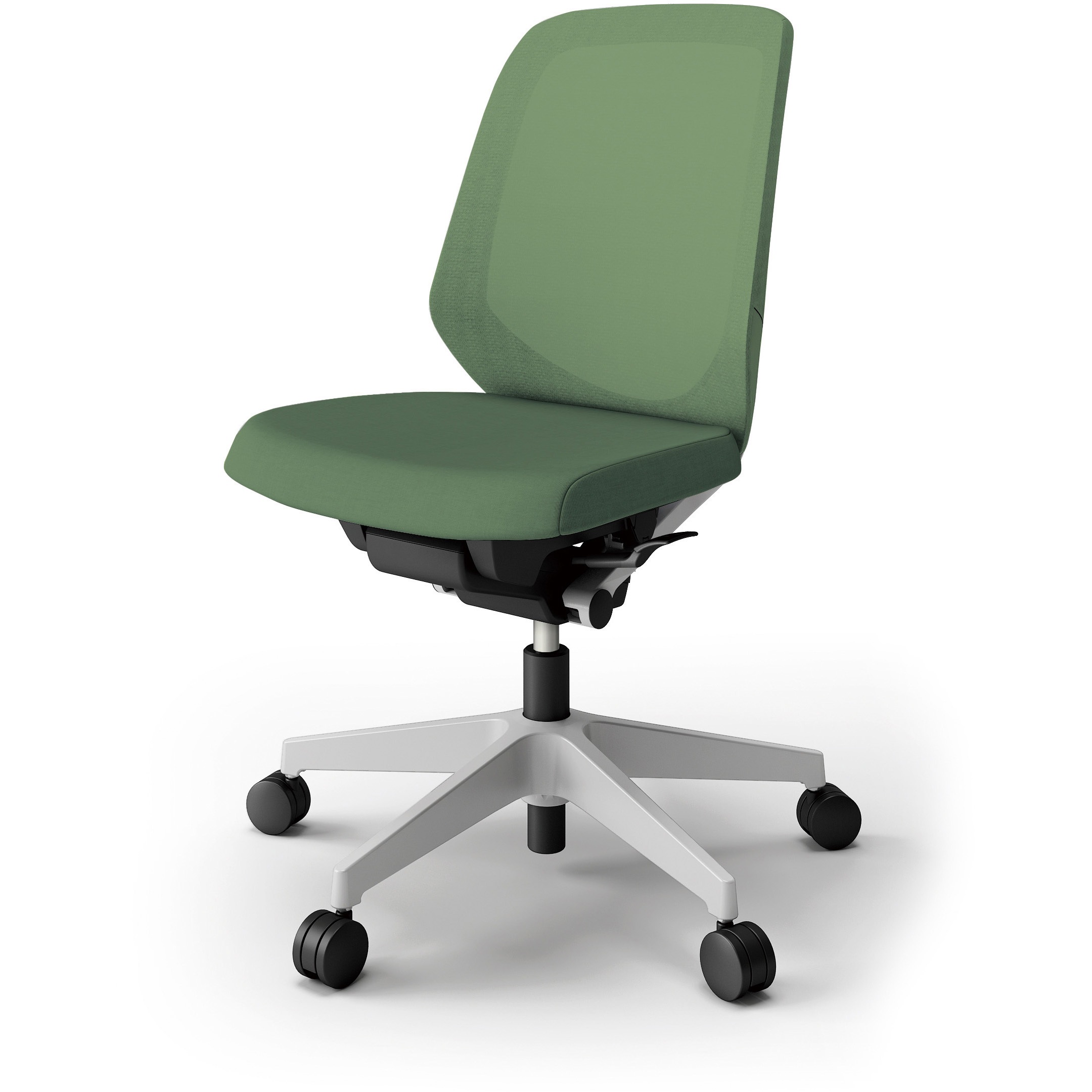 KJ-160JVM-GNQ2 ノートチェア プレーンメッシュバック 肘無 ローバック ランバーサポート付 ウレタンキャスター＜配送時組立サービス付＞ 1台 イトーキ 【通販モノタロウ】