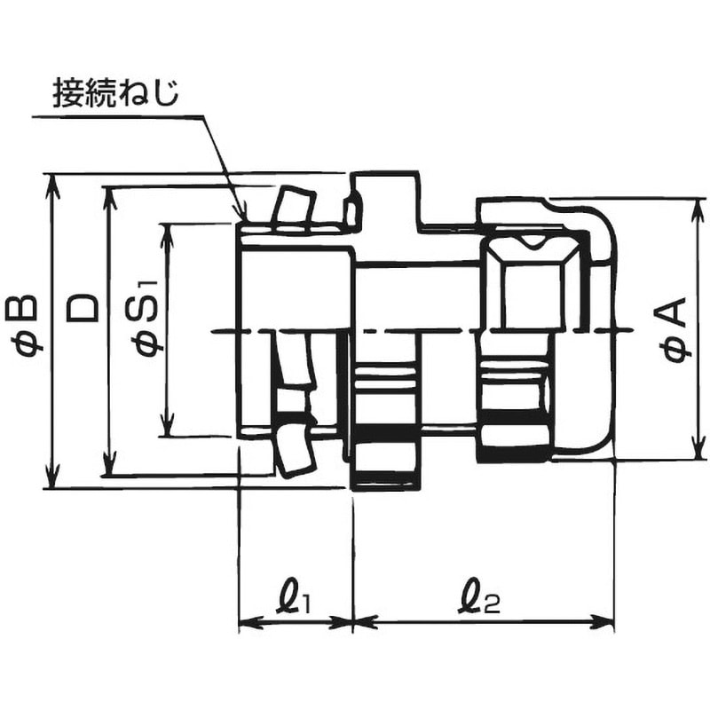 EBGP12-16 ケイグランド ノックアウト接続用コネクタ 屋外仕様