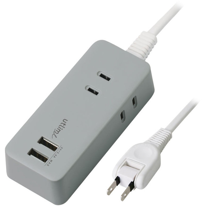 UL-5817-GL 3口コンセント 1．5m USBポート付 ユートリムエル SONIC