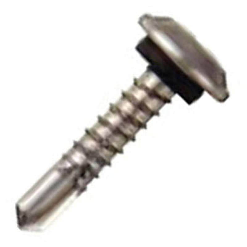 6916PSW パッキンダンバ ステンレス(SUS410) 若井産業 トラス 白色 呼びM4長さ16mm 1箱(500本) 6916PSW