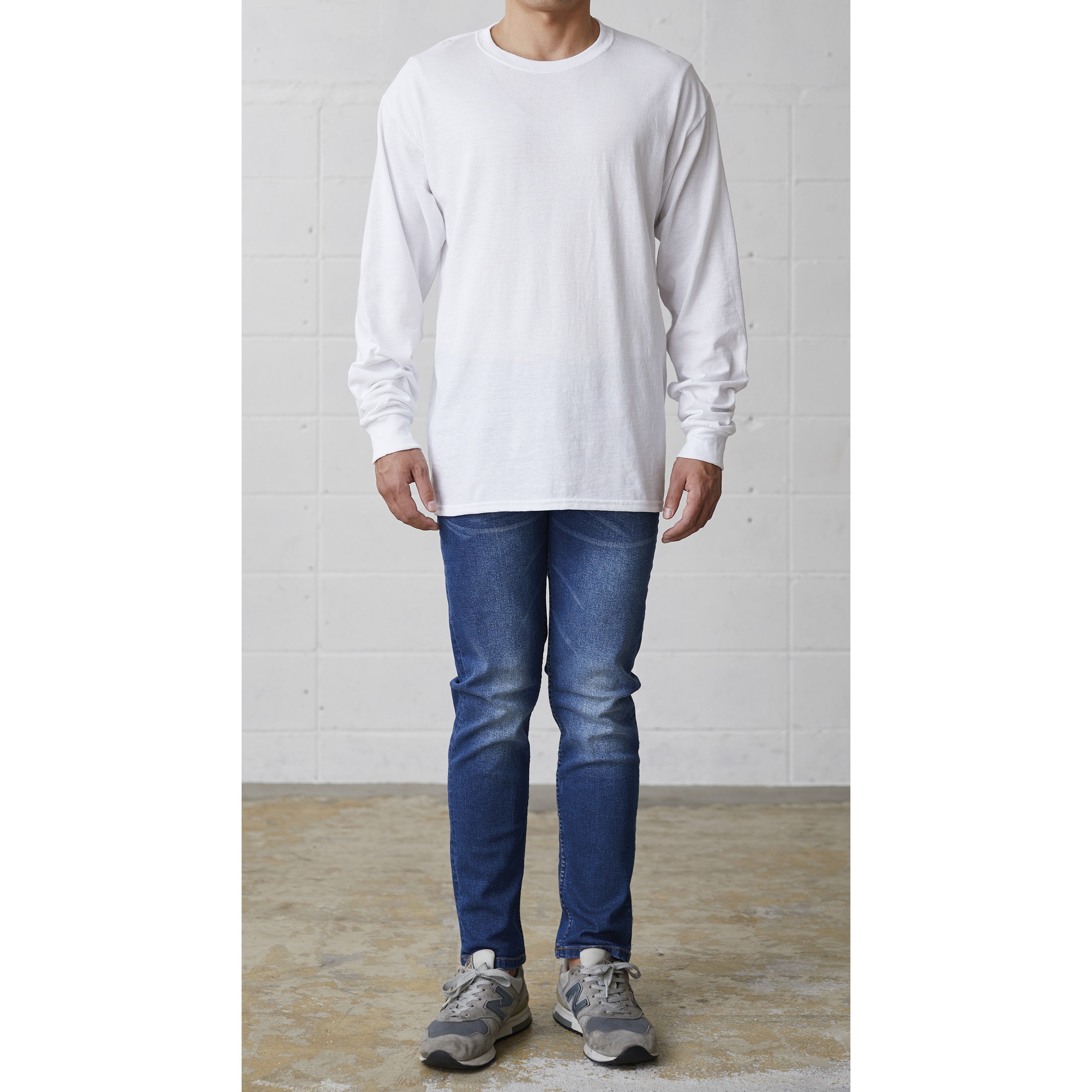 リヴァプール　96/98(H) ロングスリーブ ロングスリーブ （ヘビーウェイト） T シャツ（Navy）|Sunspel